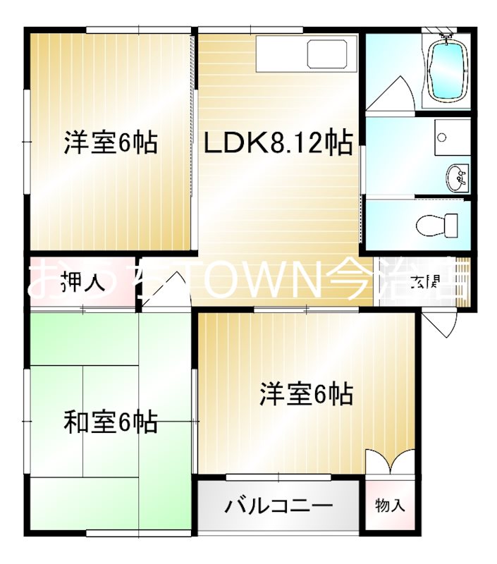 ハイツ阿部 202号室 間取り