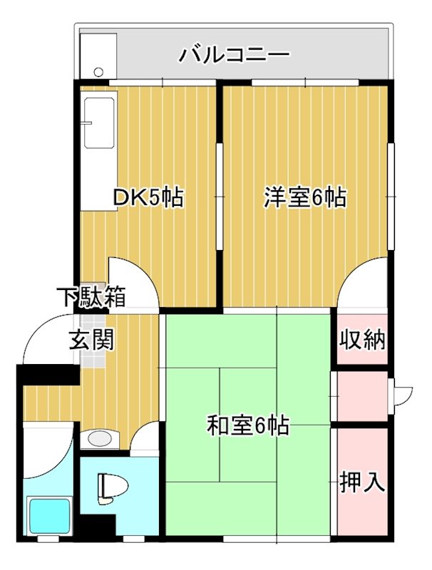 小田第３ビル 3号室 間取り