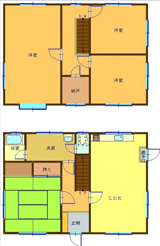 元岡貸家 間取り