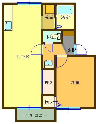 ルミエール・ハシハマ 間取り図