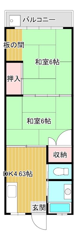 得松第２マンション 305号室 間取り