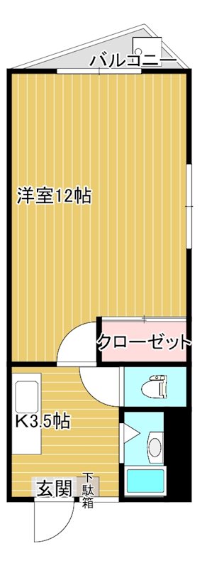 マイムビル2 402号室 間取り