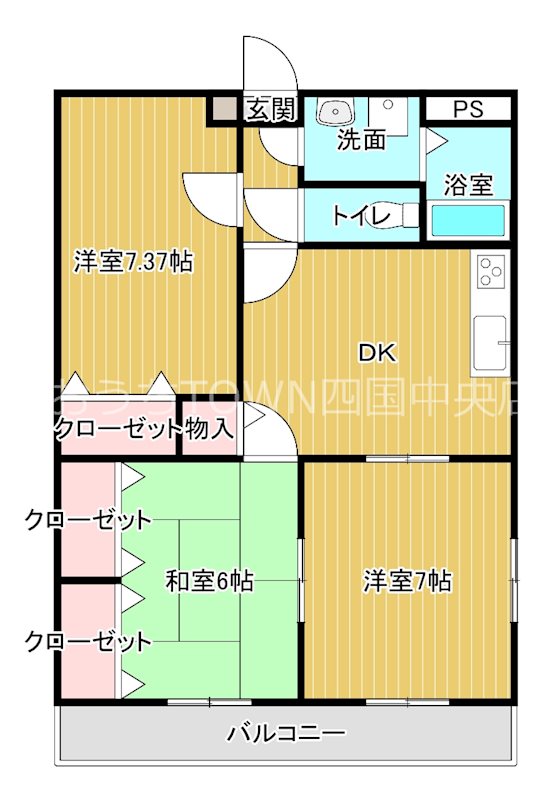 フレンドリーハイツ 間取り図