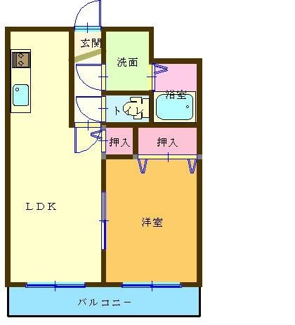やまいし 202号室 間取り