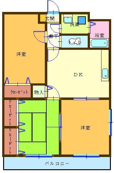 石川勉マンション 112号室 間取り