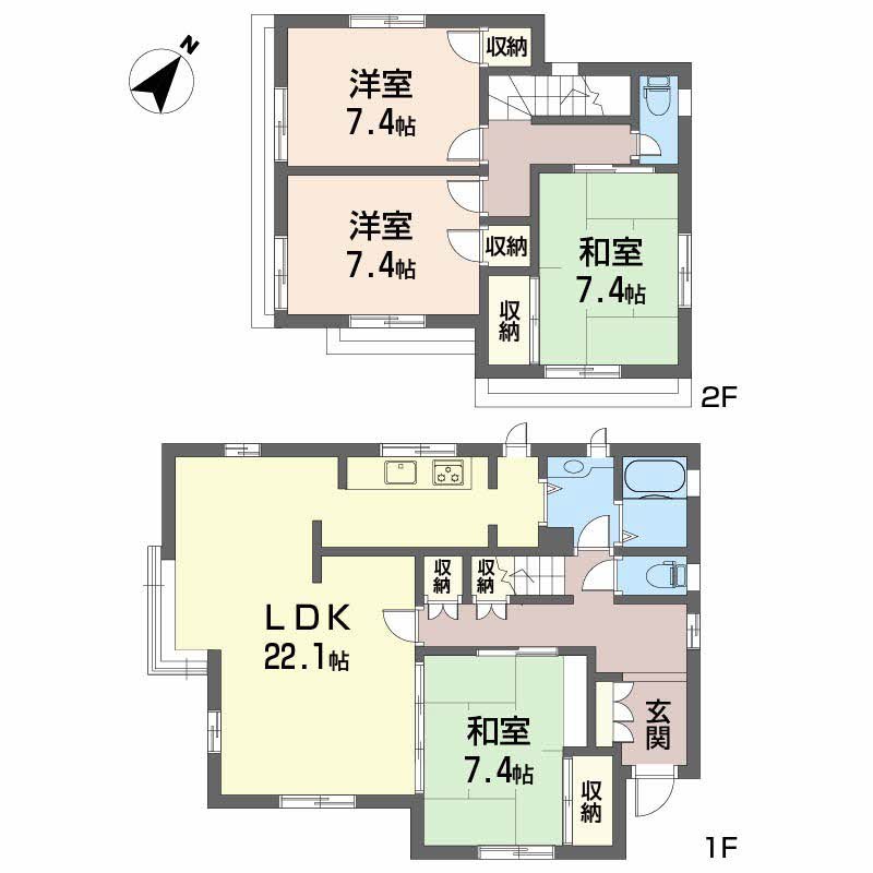 東門町５丁目貸家 間取り