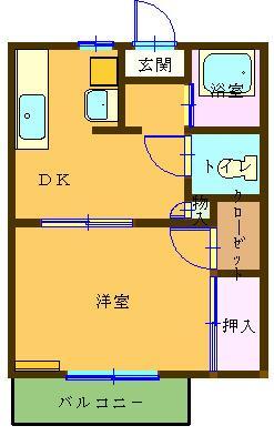 ビレッジ巴 107号室 間取り