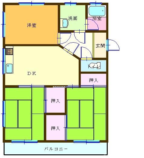 ベイサイドパレス 101号室 間取り