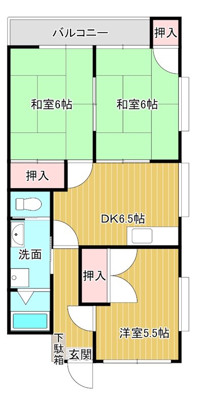 松本ビル 303号室 間取り
