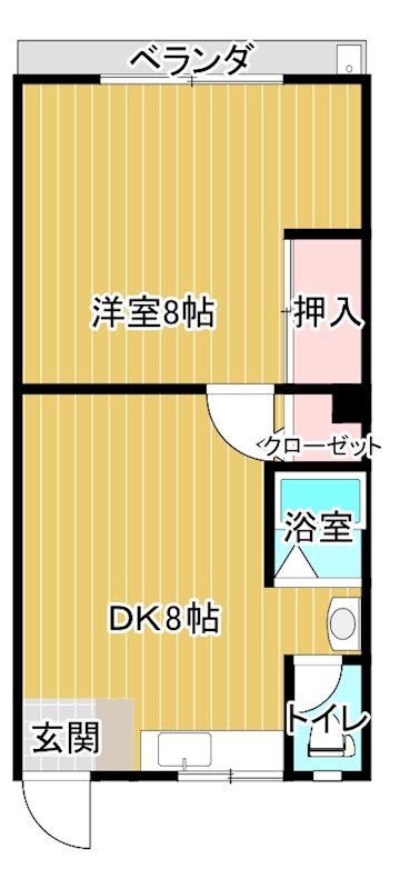 重信サニーヒル 203号室 間取り