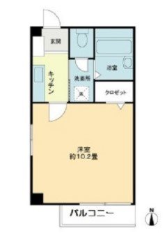 ロイヤルハウス西泉　弐番館 204号室 間取り