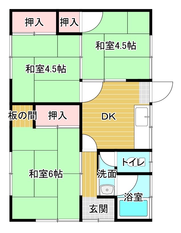 玉井貸家 間取り