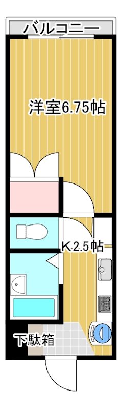 エステート東雲 103号室 間取り