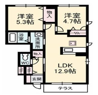 シャーメゾンサンヒルズ  間取り図