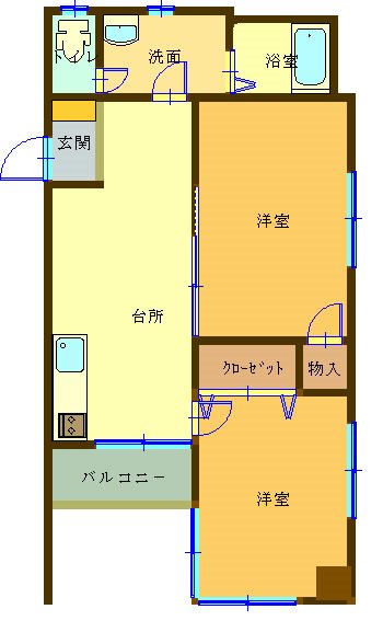 フォルテ常盤 403号室 間取り