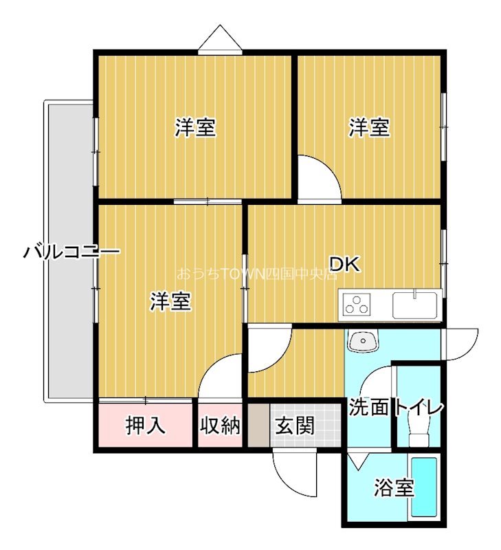 コーポ榊田 102号室 間取り
