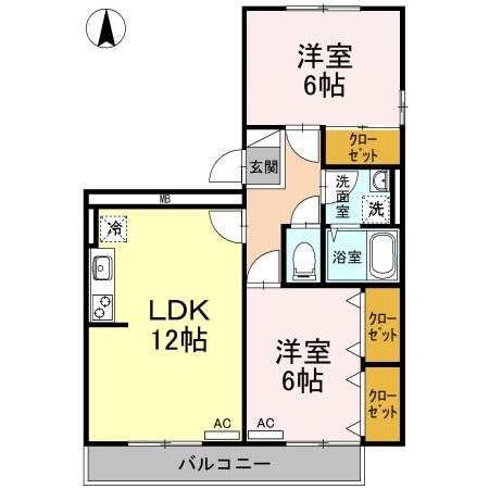 ヴィラアスカ30　D 間取り図