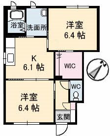 サンヒルズ川之江 101号室 間取り