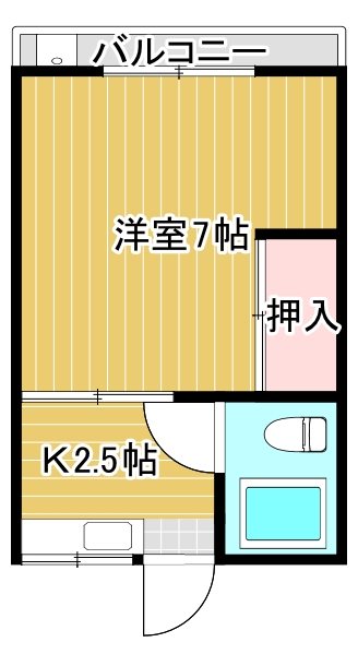 コーポライフ 1号室 間取り