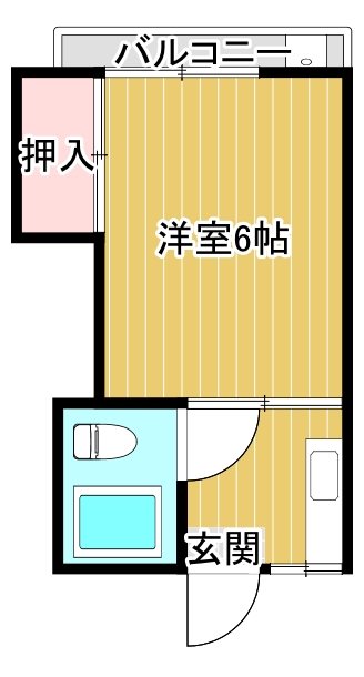 コーポライフ 7号室 間取り
