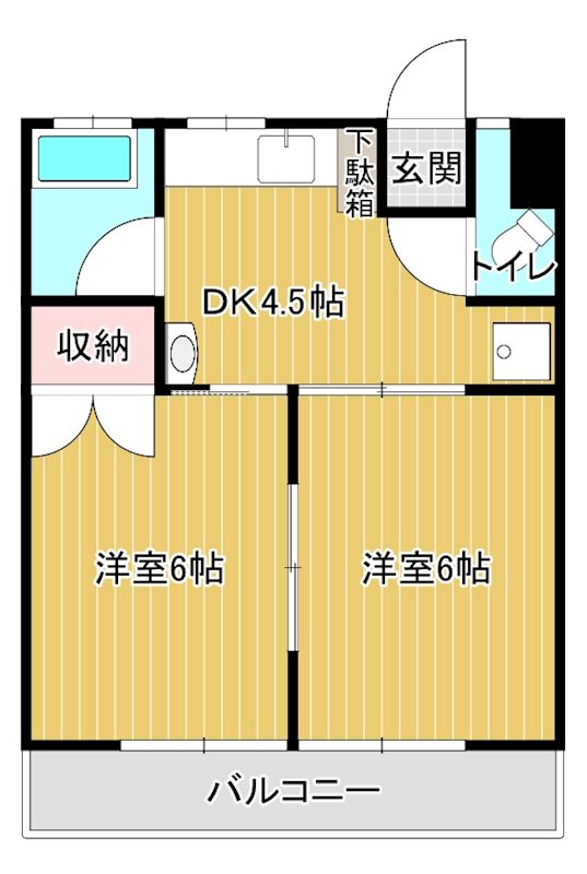 御幸マンション 405号室 間取り