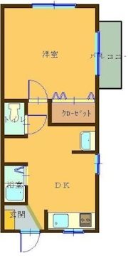ケイマンション 201号室 間取り