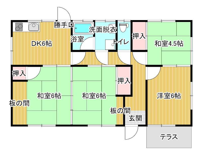 藤田貸家（原町） 間取り