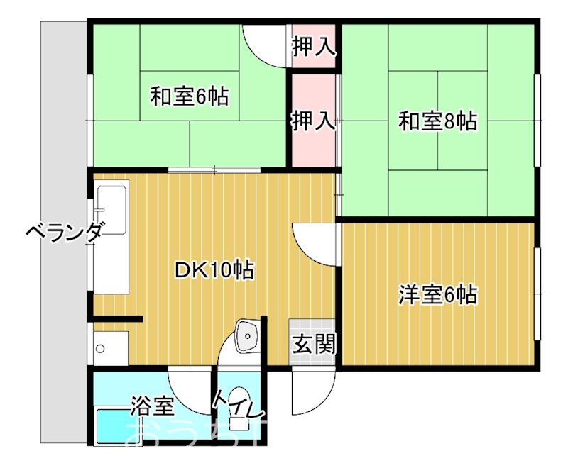 コーポ武村 301号室 間取り