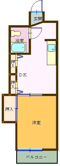ダイアパレス新居浜 405号室 間取り