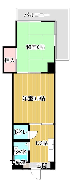 池田マンション 603号室 間取り