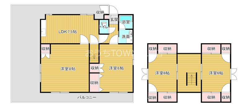 近藤マンション 4-C号室 間取り