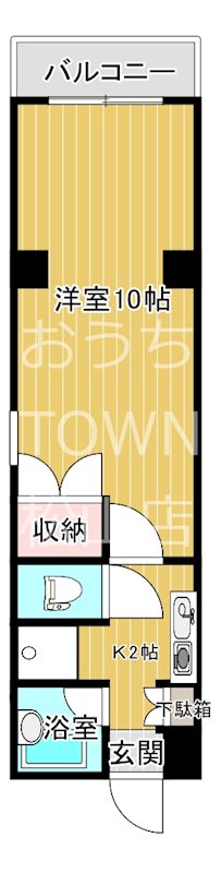 近藤マンション 1-C号室 間取り