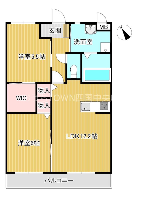 コルコバード 302号室 間取り