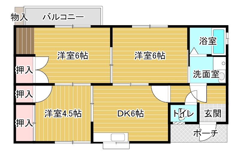 宮内ＭＫ貸家  間取り
