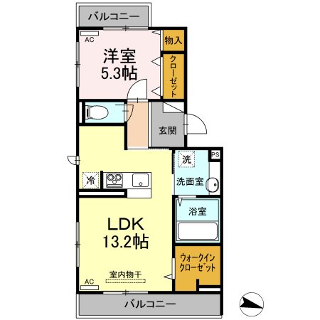 アネックスK 202号室 間取り