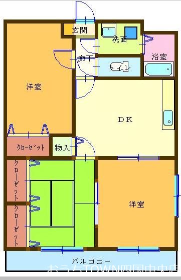 ユーミーあけぼの 101号室 間取り