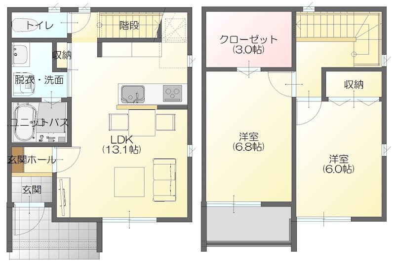 Precede　A棟 間取り