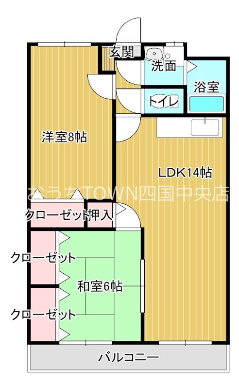 プラスパード 102号室 間取り