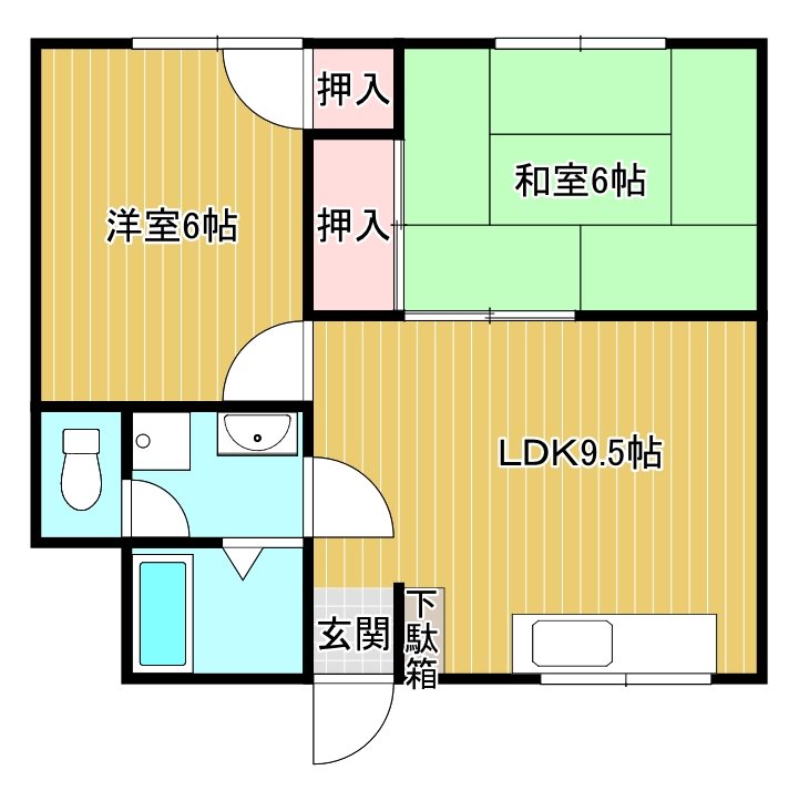 レジデンス市坪　Part1  702号室 間取り