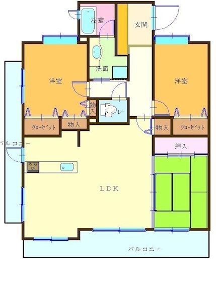 パークベルズ川之江 901号室 間取り