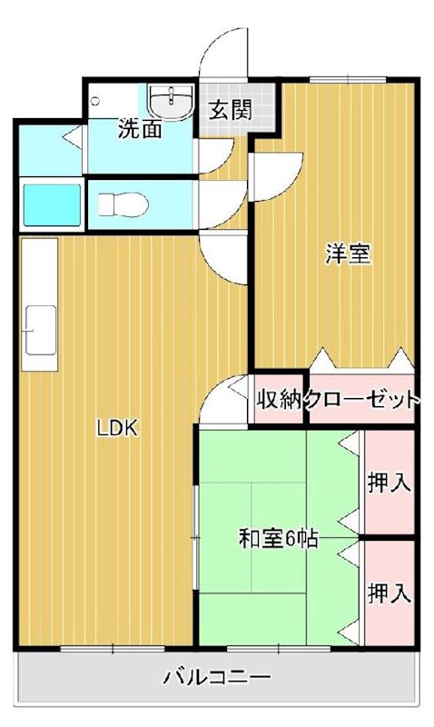 フレンドリーハイツ 301号室 間取り