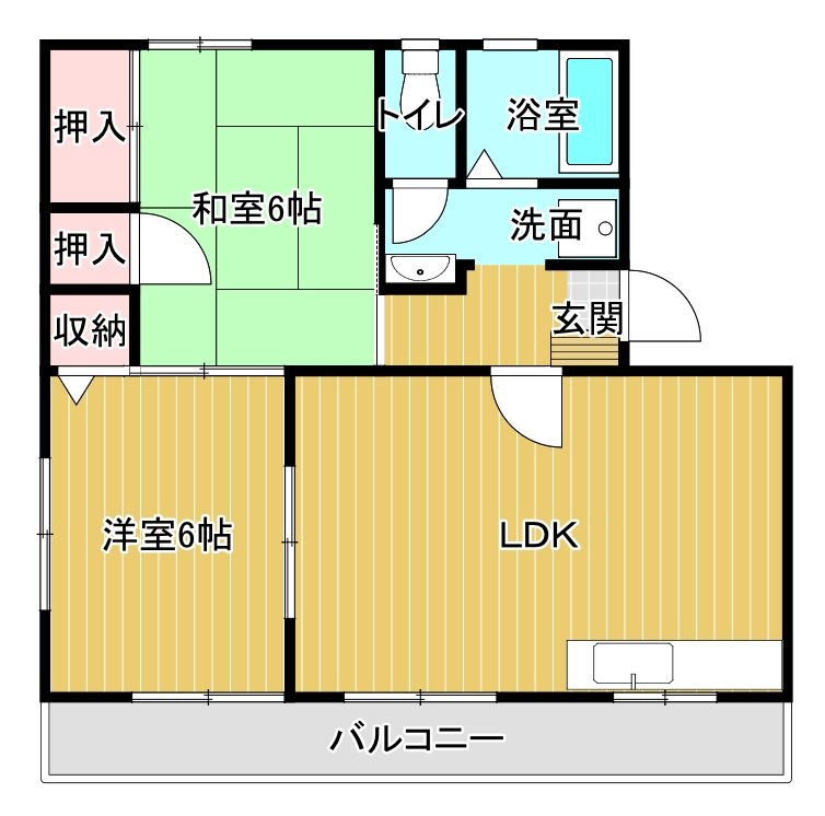 新幸ハイツ 302号室 間取り