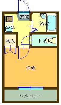グレースモア 202号室 間取り