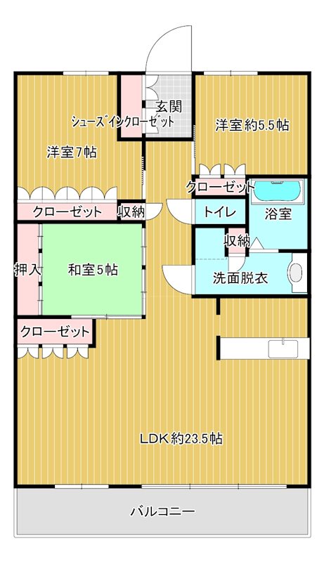 サーパス久保田南 1002号室 間取り