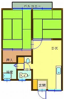 丸山第一ハイツ 201号室 間取り