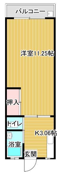 得松第一マンション 402号室 間取り