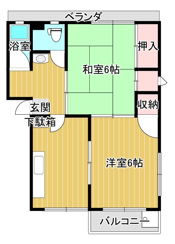 小田第３ビル ２号室 間取り