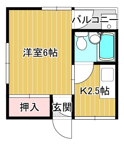 田中ビル 501号室 間取り