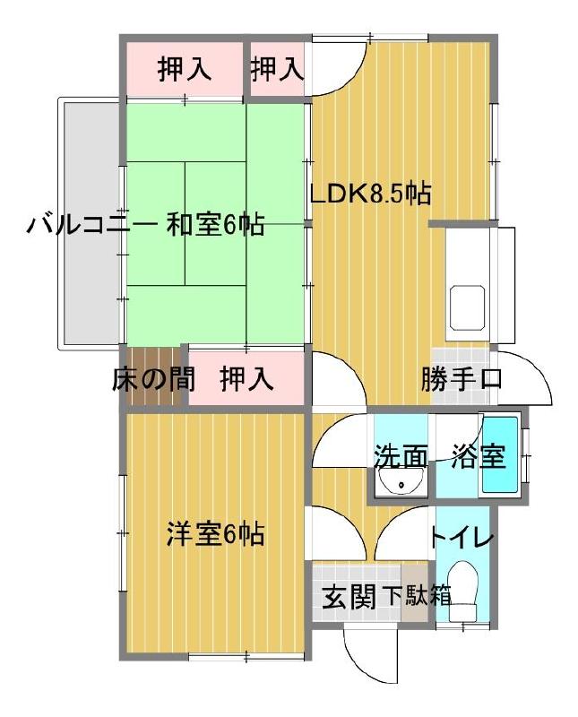 永木Ｆ．Ｎ貸家 間取り