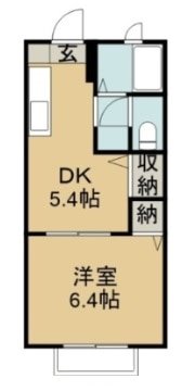 サンパレス庄内 102号室 間取り